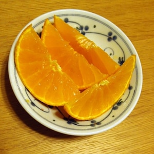 オレンジのスマイルカットの方法^_^